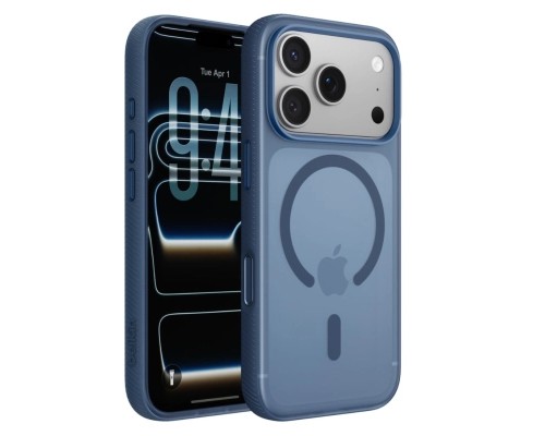 Чохол до мобільного телефона Belkin Magnetic Protective Grip iPhone 17 Pro Navy (MSA035HQNY)