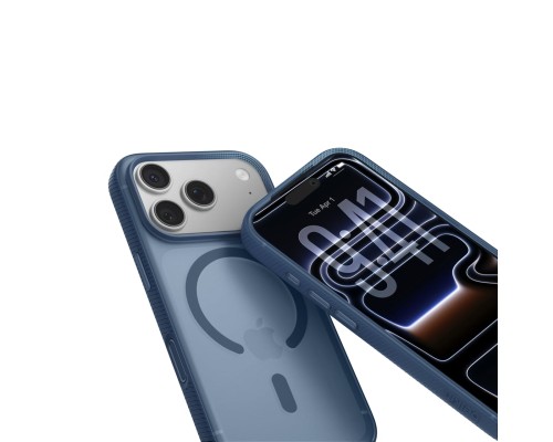 Чохол до мобільного телефона Belkin Magnetic Protective Grip iPhone 17 Pro Navy (MSA035HQNY)