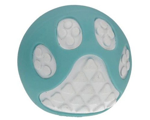 Іграшка для собак MISOKO&CO М'ячик з фрагментом лапки синій з білим 6.3 см (BEIRJ02724-BM)