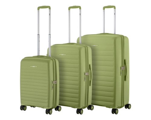 Набір валіз 2E Aero (L+M+S), оливково-зелені (2E-SPP-AERO-SET3-MG)