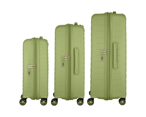 Набір валіз 2E Aero (L+M+S), оливково-зелені (2E-SPP-AERO-SET3-MG)