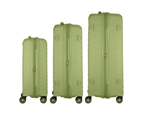 Набір валіз 2E Aero (L+M+S), оливково-зелені (2E-SPP-AERO-SET3-MG)