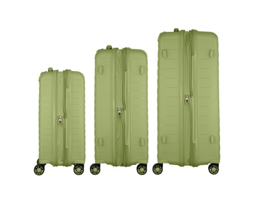 Набір валіз 2E Aero (L+M+S), оливково-зелені (2E-SPP-AERO-SET3-MG)