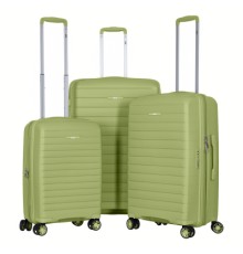 Набір валіз 2E Aero (L+M+S), оливково-зелені (2E-SPP-AERO-SET3-MG)
