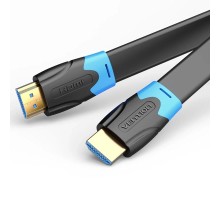 Кабель мультимедійний Flat HDMI Cable 2M Black VENTION (AAKBH)