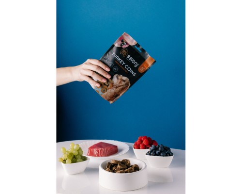 Ласощі для собак Savory Puppy Coins With Turkey 100 г (4820261921090)