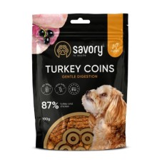 Ласощі для собак Savory Puppy Coins With Turkey 100 г (4820261921090)