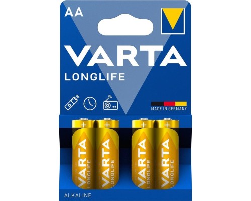 Батарейка Varta AA Longlife LR6 * 4 (04106101414) 