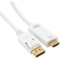 Кабель мультимедійний DisplayPort to HDMI 2.0m Extradigital (KBD1669)
