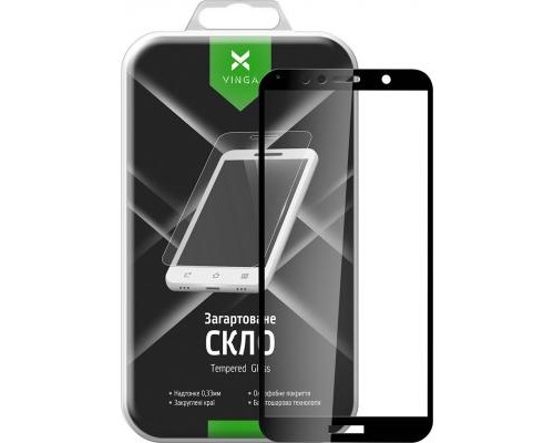 Скло захисне Vinga для Huawei Y7 Prime 2018 (Black) (VTPGS-Y7P2018)