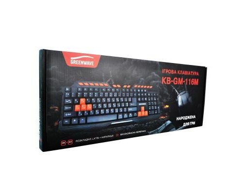 Клавіатура Greenwave KB-GM-116M Black (R0015184)