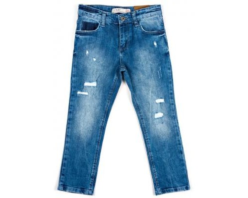 Штани дитячі Breeze джинсові з потертостями (OZ-18606-116B-blue)