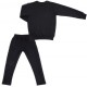 Набір дитячого одягу Breeze з срібними лампасами (12973-152G-black)