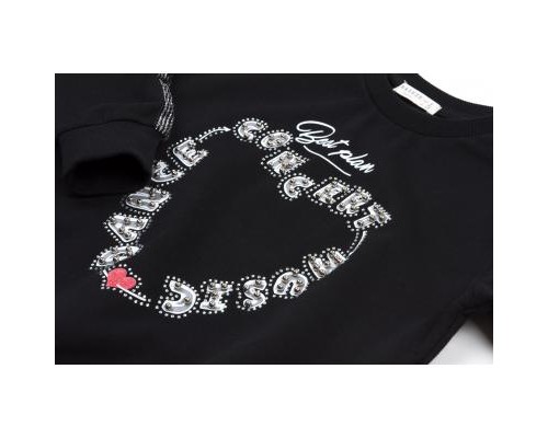 Набір дитячого одягу Breeze з срібними лампасами (12973-152G-black)