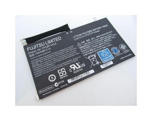 Акумулятор до ноутбука Fujitsu LifeBook UH572 FPCBP345Z, 2840mAh (42Wh), 4cell, 14.8V, Li-P (A47354) 