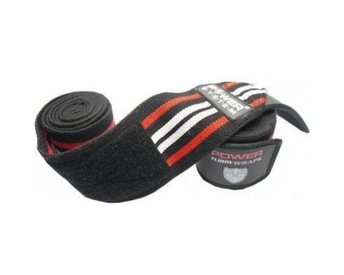 Бинт для спорту Power System Knee Wraps PS-3700 Red/Black (PS-3700_Red-Black)