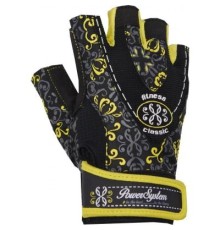 Рукавички для фітнесу Power System Classy Woman PS-2910 S Yellow (PS_2910_S_Black/Yellow)