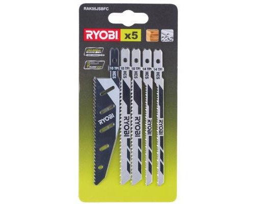 Полотно Ryobi набір для елетролобзиків RAK05JSBFC, 5шт (5132002697)