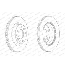 Гальмівний диск FERODO DDF2413C
