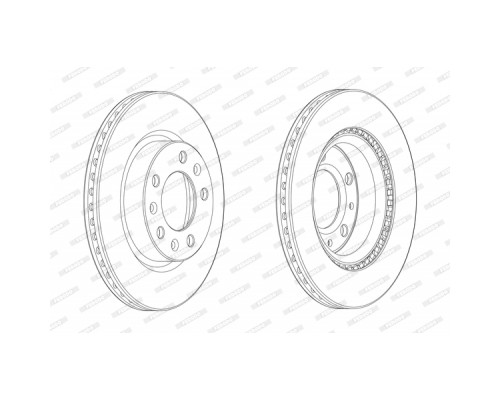 Гальмівний диск FERODO DDF2413C