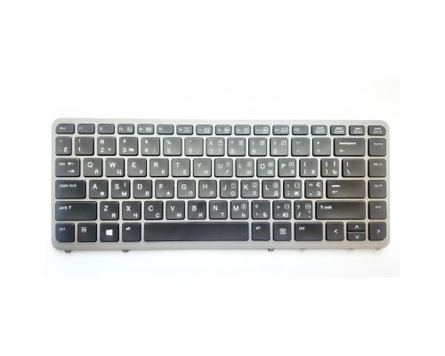 Клавіатура ноутбука HP EliteBook 840 G1/G2, 850 G1/G2, ZBook 14 G1/G2 черная с серо (A46184)