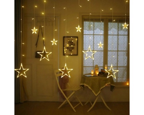 Гірлянда BPNY штора Зірочка White 138LED, 2.5х0.8М, 220V (102965)
