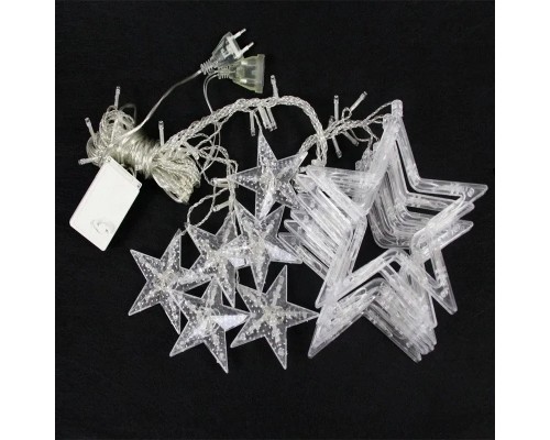 Гірлянда BPNY штора Зірочка White 138LED, 2.5х0.8М, 220V (102965)