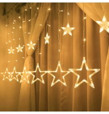 Гірлянда BPNY штора Зірочка White 138LED, 2.5х0.8М, 220V (102965)
