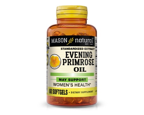 Трави Mason Natural Олія примули вечірньої, Evening Primrose Oil, 60 гелевих кап (MAV-12845)