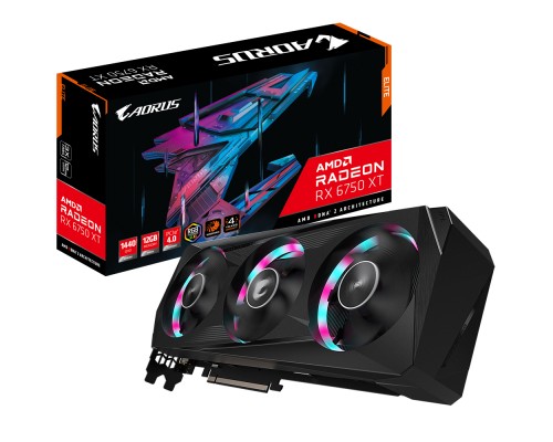 Відеокарта GIGABYTE Radeon RX 6750 XT 12Gb AORUS ELITE (GV-R675XTAORUS E-12GD)