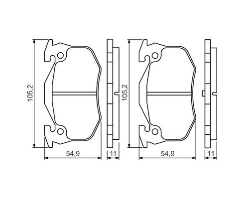 Гальмівні колодки Bosch 0 986 495 236