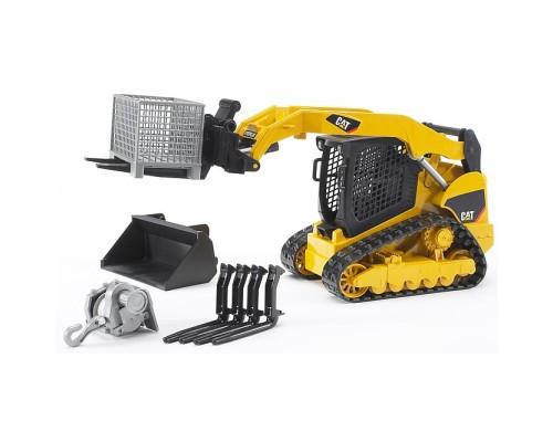 Спецтехніка Bruder Міні-навантажувач Cat гусеничний з ковшем (02136)