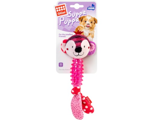 Іграшка для собак GiGwi Suppa Puppa Мавпочка з пищалкою 20 см (2304)