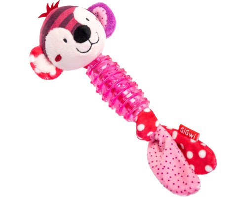 Іграшка для собак GiGwi Suppa Puppa Мавпочка з пищалкою 20 см (2304)