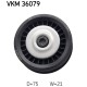 Ролик натягувача ременя SKF VKM 36079