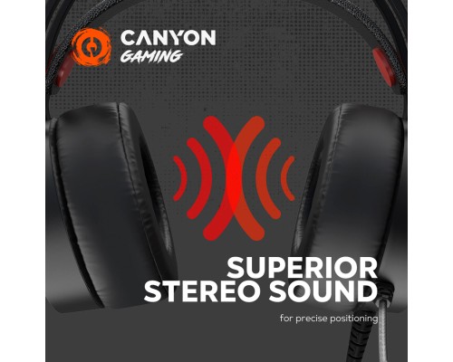 Навушники Canyon Interceptor GH-8A Black-Orange (CND-SGHS8A)