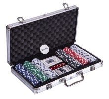 Настільна гра Johnshen Sports Набір покерний 300 фішок по 11,5 г (алюмінієвий кейс) (IG-2114)