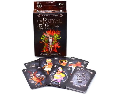 Настільна гра Danko Toys Вірю не вірю (The Royal Bluff) чорні, українська (RBL-01-01U) Настільна гра Danko Toys Вірю не вірю (The Royal Bluff) чорні, українська (RBL-01-01U)