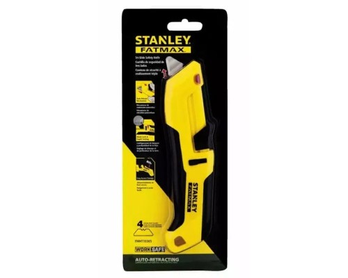 Ніж монтажний Stanley Tri-Slide безпечний з лезами, L = 175 мм, 4 шт. (FMHT10365-0)