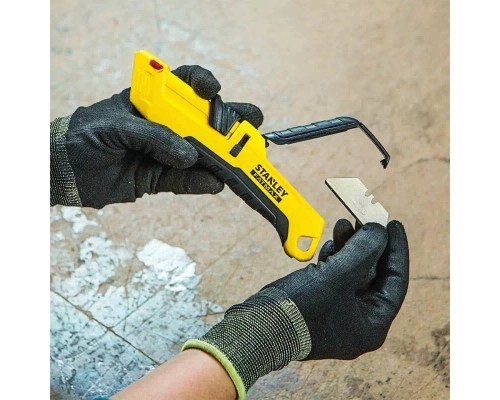 Ніж монтажний Stanley Tri-Slide безпечний з лезами, L = 175 мм, 4 шт. (FMHT10365-0)