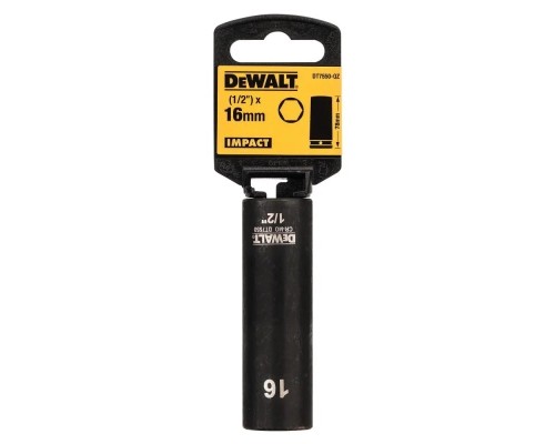 Головка торцева DeWALT IMPACT ударна довга, 1/2 х 16 мм (DT7550)
