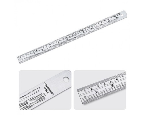 Лінійка будівельна Toptul 30 см із нержавіючої сталі (IABA0300)