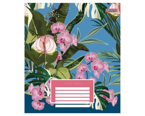 Зошит 1 вересня А5 Floral series 36 аркушів, клітинка (766402)