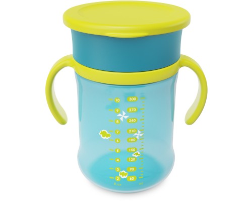 Поїльник-непроливайка Baboo 360°, 300 мл, 6+ міс (Transport / зелена) (8-135)