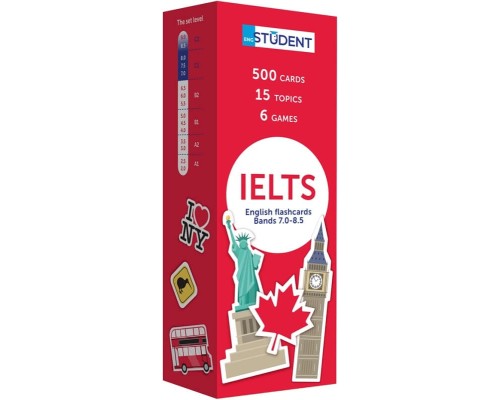 Навчальний набір English Student Картки для вивчення англійської мови IELTS English to English, англійська (591225943)