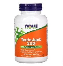 Трави Now Foods Репродуктивне Здоров'я Чоловіків ТістоДжек, TestoJack 200, 120 (NOW-02197)