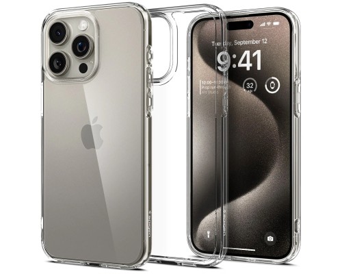 Чохол до мобільного телефона Spigen Apple iPhone 15 Pro Max Ultra Hybrid Crystal Clear (ACS06565)