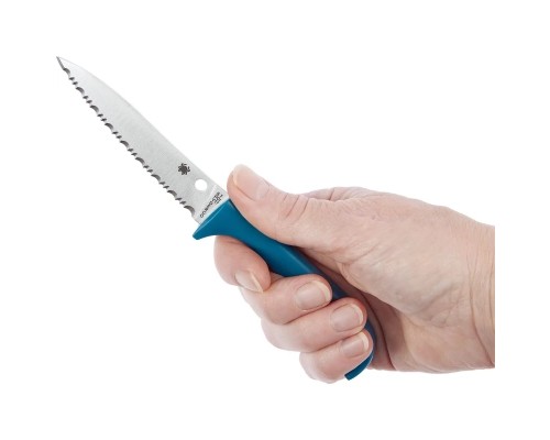 Ніж Spyderco Counter Puppy Serrated Blue (K20SBL)