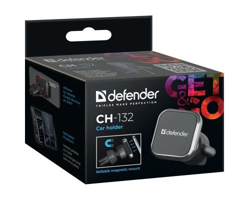 Універсальний автотримач Defender CH-132 магніт, на решітку вентиляції (29132)