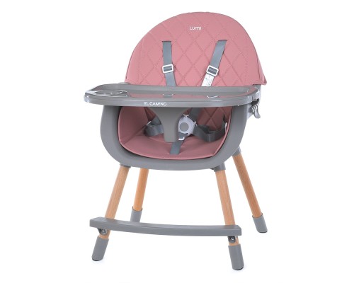 Стілець для годування El Camino ME 1111 LUMI pink